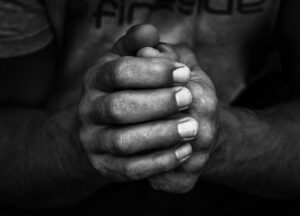 The hands of Jonny Wilkinson - Rugby Player by Tim Booth
